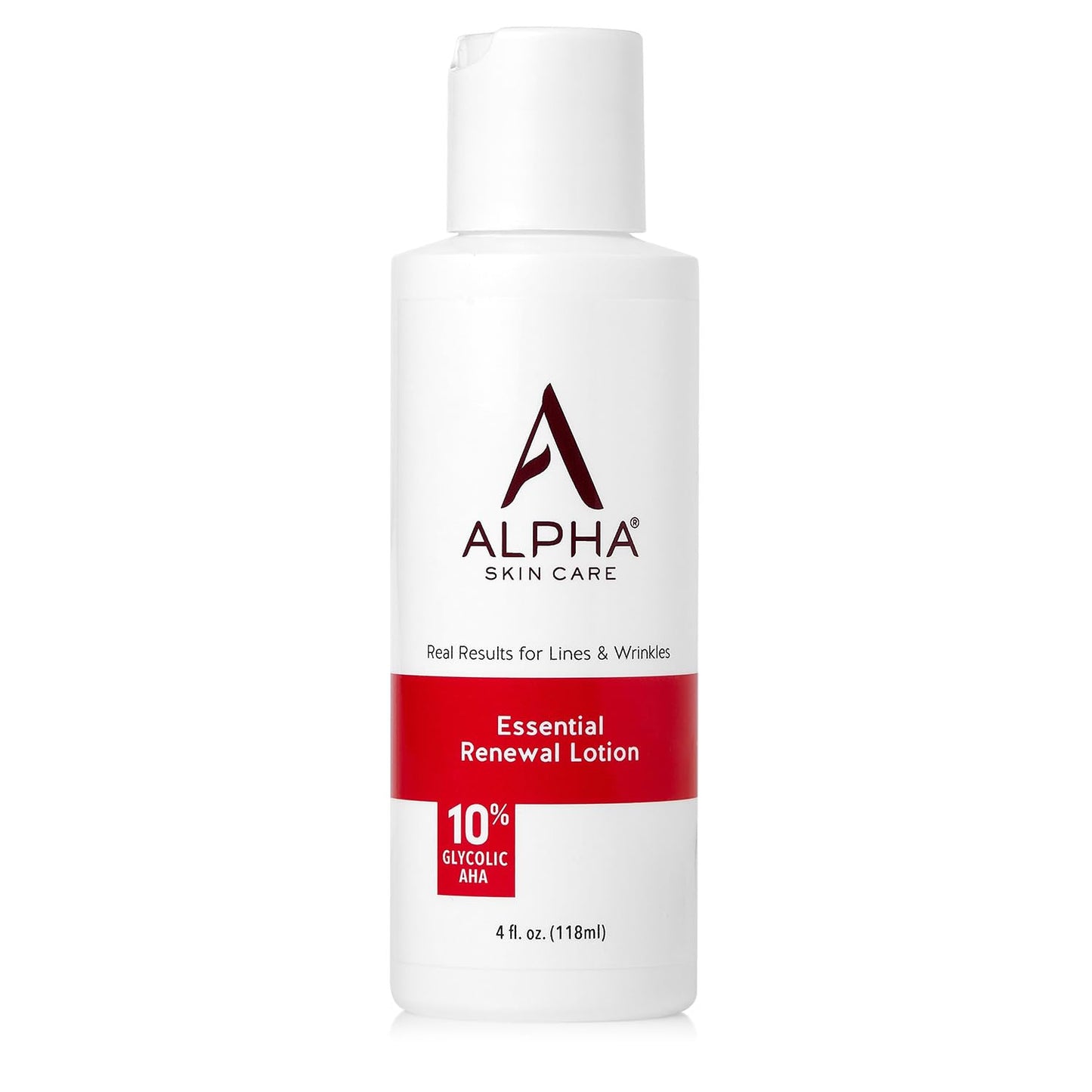 Alpha Skin Care Essential Renewal Lotion, 10% Glycolic AHA, Anti-Aging Formula, Reduces Lines & Wrinkles, Alpha Hydroxy Acid Exfoliates for Smoother Beauty & Personal Care Alpha
