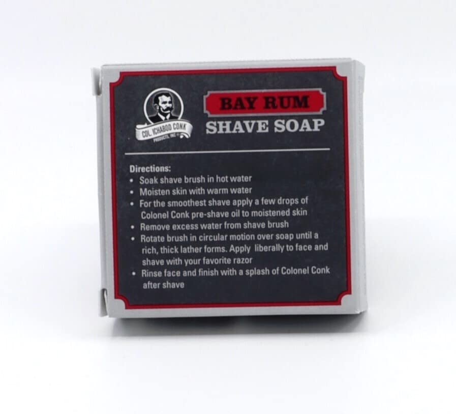 Colonel Conk Worlds Famous Shaving Soap, Bay Rum (Net Weight 4.50 Oz) - Two Pack Beauty and Personal Care Rosponse