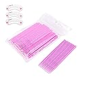 Coobbar 100pcs/lot Durable Micro Disposable Eyelash Extension Mascara Brush Eyelash Glue Cleaning Stick for Women (Pink) Beauty & Personal Care Coobbar