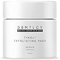 DRMTLGY Tingl Exfoliating Face & Body Pads - Glycolic, Lactic & Salicylic Acid for Acne, Pores, Blackheads & Wrinkles - AHA BHA Toner Pads for Oily Beauty & Personal Care DRMTLGY