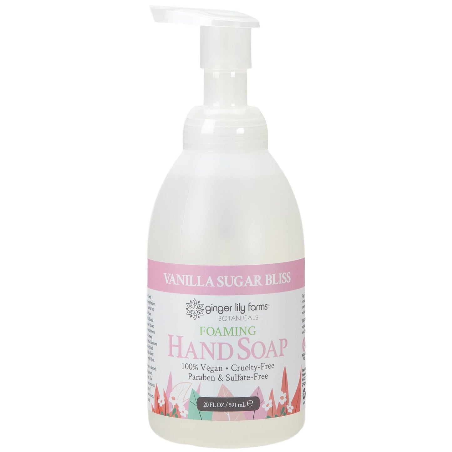 Ginger Lily Farms Botanicals All-Purpose Foaming Hand Soap Refill, 100% Vegan & Cruelty-Free, Vanilla Sugar Bliss Scent, 20 Fl Oz (Pack of 8) Beauty & Personal Care Ginger Lily Farms