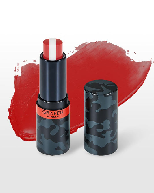 Grafen Triple Lip™ Tinted Lip Balm - Natural Color Lip Care with Moisture, MATT FINISH, Nourishing Oils for Soft & Healthy Lips (Multiple Shades) Beauty and Personal Care GRAFEN