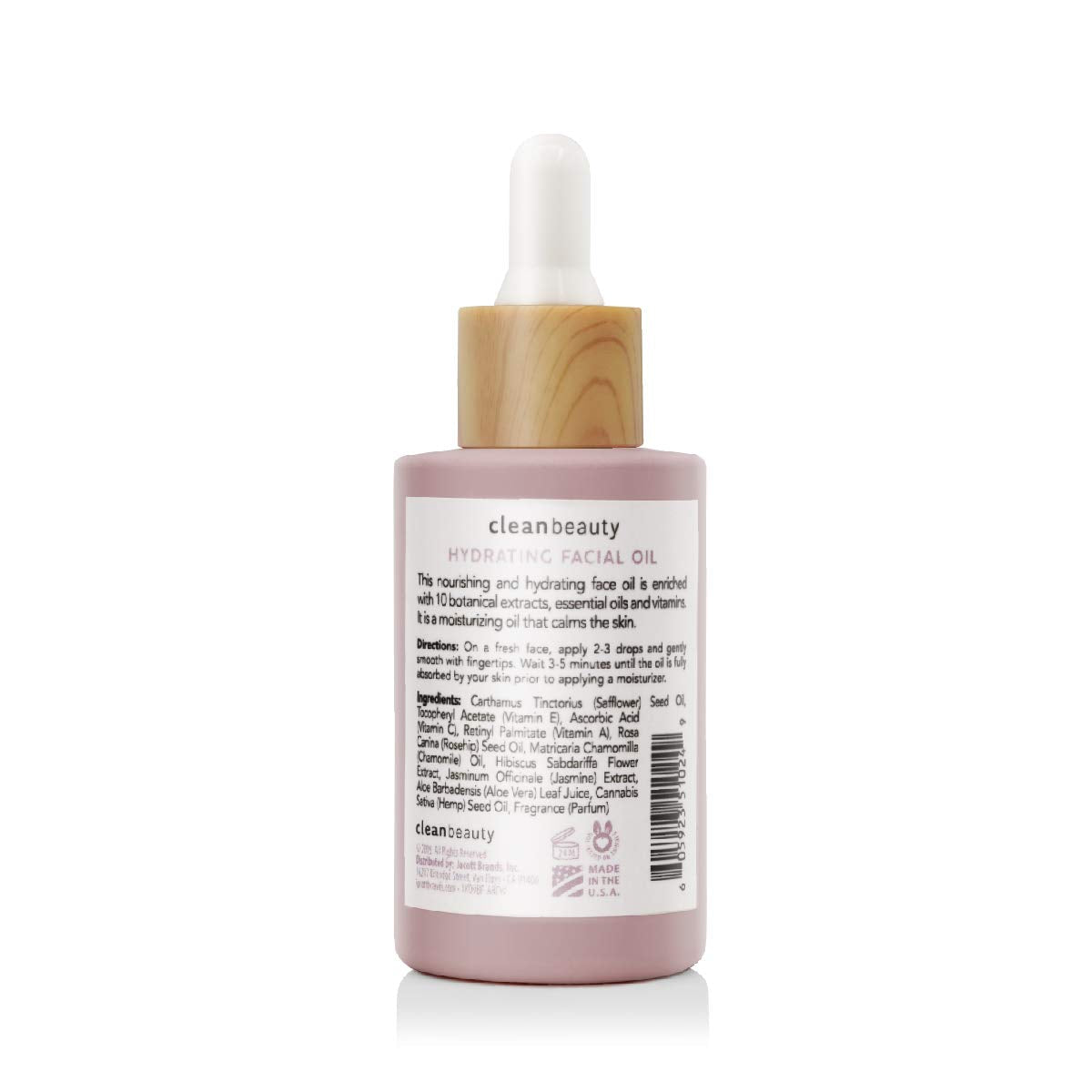 Clean Beauty Hydrating Rose Petal Facial Oil with Rosehip Oil & Vitamin E, Reduce Fine Lines & Dark Spots, Moisturize & Nourish, USA Made (1.83 fl oz) Beauty & Personal Care Clean Beauty