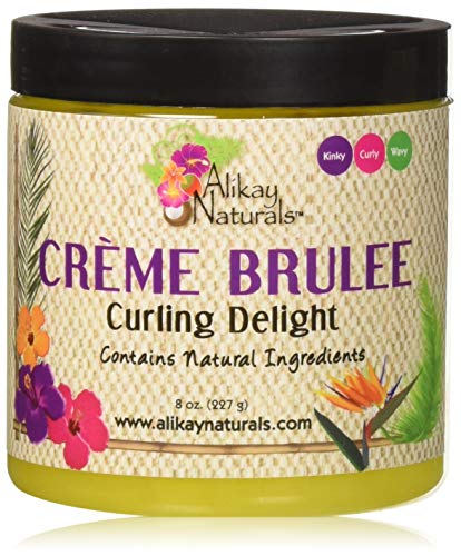Alikay Naturals Creme Brulee Curling Delight Natural Aloe Vera, Argan Oil & Agave Nectar 8 Ounce Beauty & Personal Care Alikay Naturals