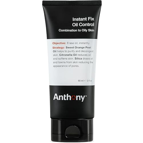 Anthony Instant Fix Oil Control for Men - Mattifying Lotion for Oily Skin - Moisturizer and Pore Minimizer Instantly Eliminates Shine - 3 Fl Oz Beauty & Personal Care Anthony