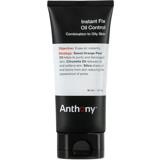 Anthony Instant Fix Oil Control for Men - Mattifying Lotion for Oily Skin - Moisturizer and Pore Minimizer Instantly Eliminates Shine - 3 Fl Oz Beauty & Personal Care Anthony