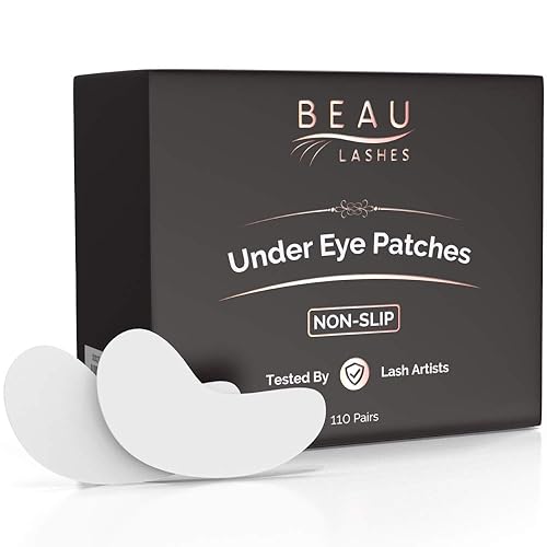 100 Pairs Under Eye Pads for Lash Extensions - Lint Free Hydrogel Eye Patches with Vitamin C & Moisturizing Aloe Vera for Eyelash Extension & Lash Beauty & Personal Care BEAU LASHES