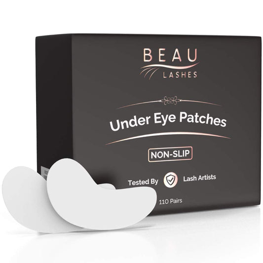 100 Pairs Under Eye Pads for Lash Extensions - Lint Free Hydrogel Eye Patches with Vitamin C & Moisturizing Aloe Vera for Eyelash Extension & Lash Beauty & Personal Care BEAU LASHES
