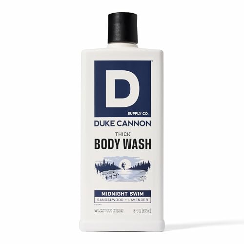 Duke Cannon Supply Co. Thick High Viscosity Body Wash - 3X Thicker, Cleansing Shower and Bath Gel, Mineral-Enriched Body Wash for Men - Sandalwood + Beauty & Personal Care Duke Cannon Supply Co.