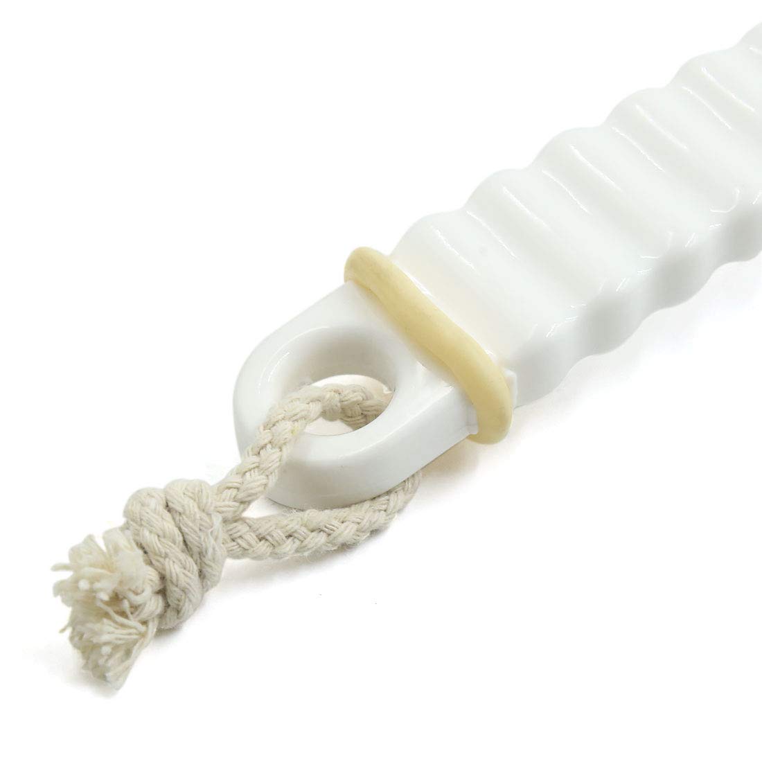 Ruilogod White Beige Soft Bristle Good Performance Handle Body Brush Shower Scrubber 12.2inch (id: cf8 ab0 c7e 986 82e Beauty and Personal Care Ruilogod