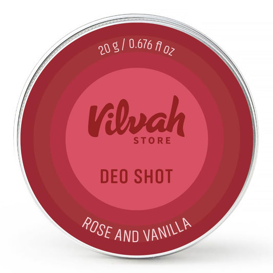 Vilvah Store Underarm Odor Deodorizer Cream - Deodorant to Soothe and Nourish the Armpits - Rose and Vanilla Flavour Deo Shots - Suitable For Men Beauty and Personal Care vilvah STORE