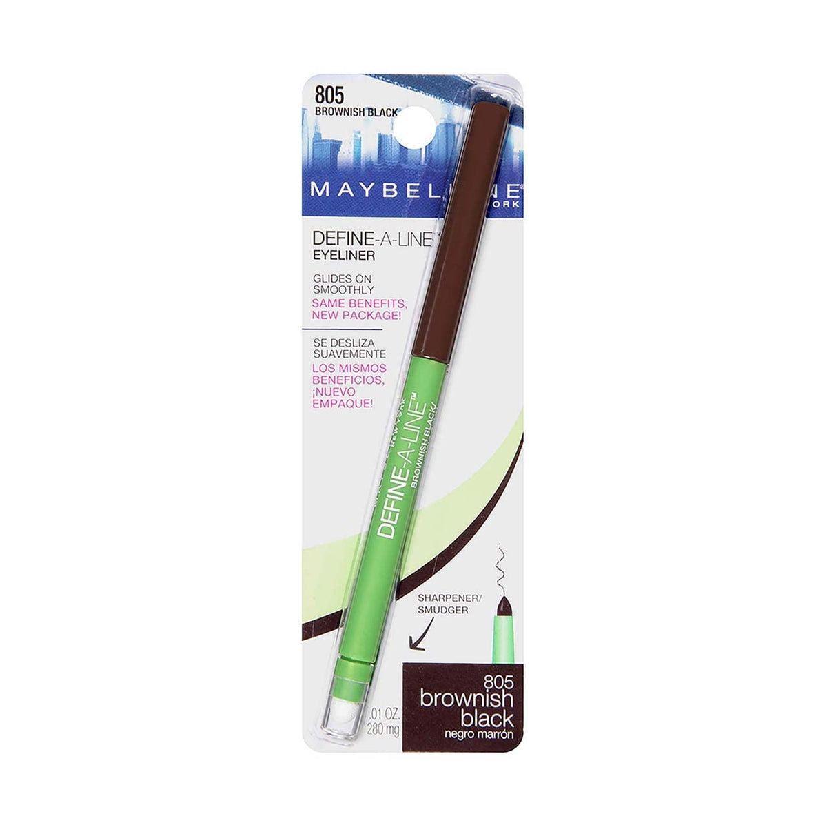 Maybelline New York Define-A-Line Eyeliner, Brownish Black, 0.01 fl. oz. Beauty & Personal Care MAYBELLINE