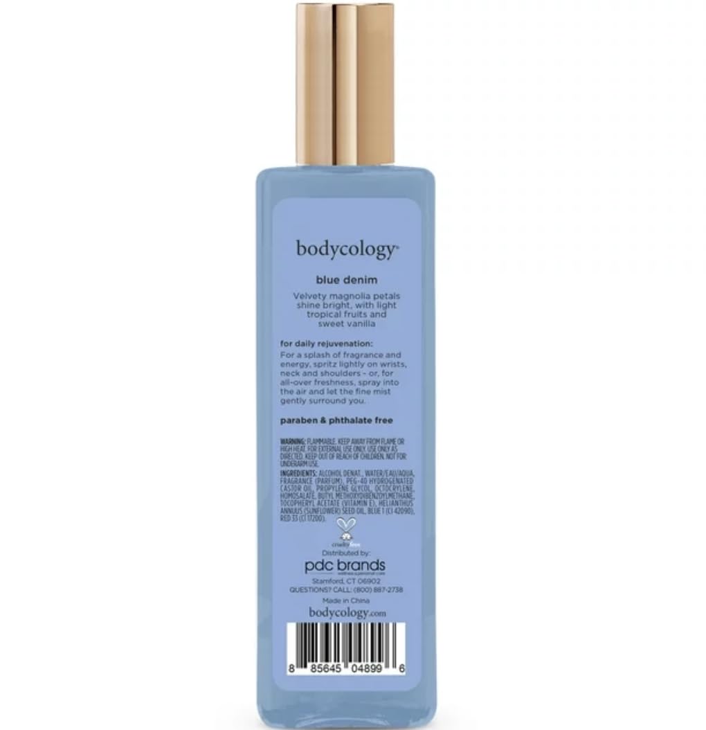 Bodycology Blue Denim Fragrance Body Mist, 8 oz. Beauty & Personal Care Bodycology