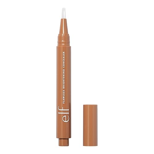 e.l.f. Flawless Brightening Concealer, Illuminating & Highlighting Face Makeup, Conceals Dark Under Eye Circles, Medium 30 W, 0.07 Fl Oz Beauty & Personal Care e.l.f.