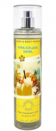 Bath & Body Works Fine Fragrance Mist - 8 oz - Pina Colada Swirl Beauty & Personal Care Bath & Body Works
