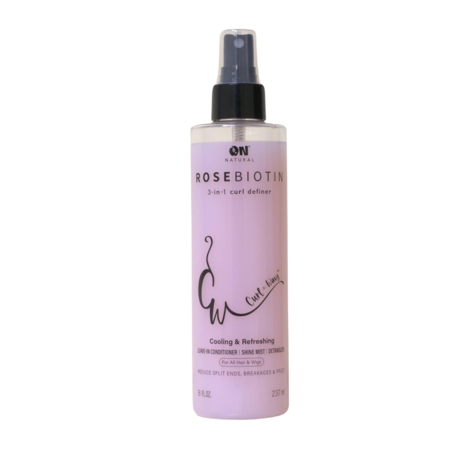 On Natural Curl-N-Wavy 3-in-1 Curl Definer (8 OZ, Rose Biotin) Beauty & Personal Care On Natural