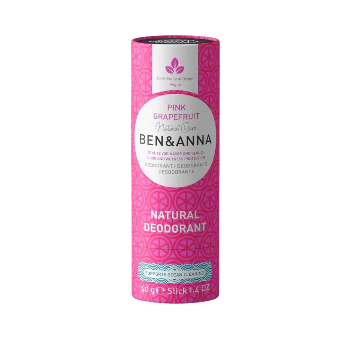Ben & Anna Soda Deodorant Paper Tube - Pink Grapefruit 1.41 oz Beauty and Personal Care Ben & Anna