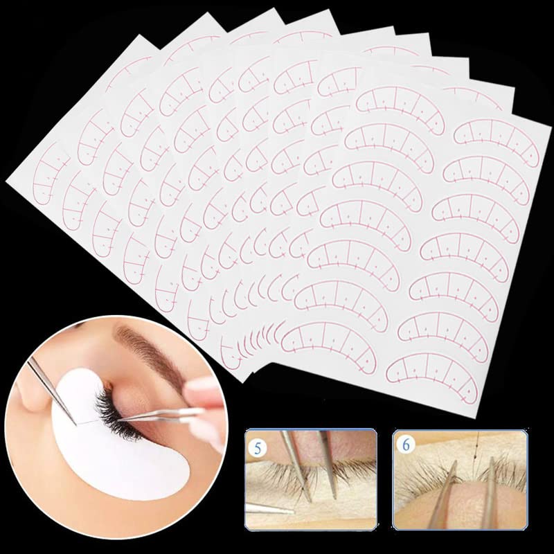 140 Pcs Eyeshadow Shields Eyeshadow Tape - Lash Map Under Eye Stickers Eyelashes Stickers for Lash Beginner Training and Practice Eyeliner, Lip Beauty & Personal Care DEWIN