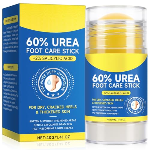 60% Urea Cream Stick plus 2% Salicylic Acid, Maximum Strength Urea Foot Cream Callus Remover for Dry Cracked Heels, Hands, Knees,Exfoliating Beauty and Personal Care flasture Default Title