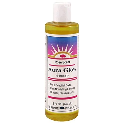 Heritage Products Aura Glow, Rosa Scent, 8 Fluid Ounces (240 ml) (Pack of 6) Beauty & Personal Care HERITAGE STORE