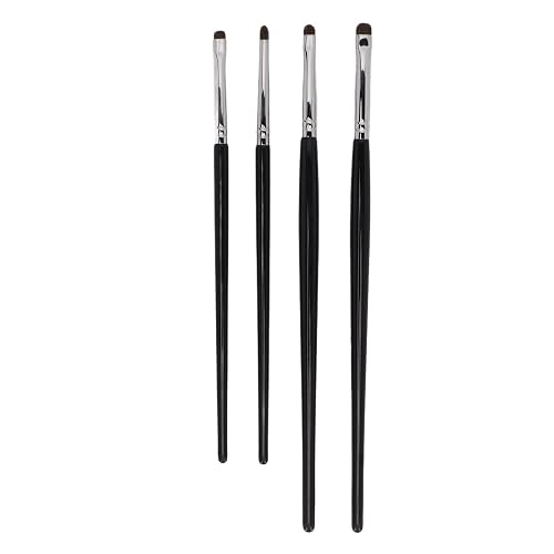 4pcs Wool Make Up Brush Set, Premium Eye Makeup Brush for For Eyeshadow, Eyeliner, Concealer, Detail Makeup Brush Kit with Fine Bristles Beauty & Personal Care TITA-DONG