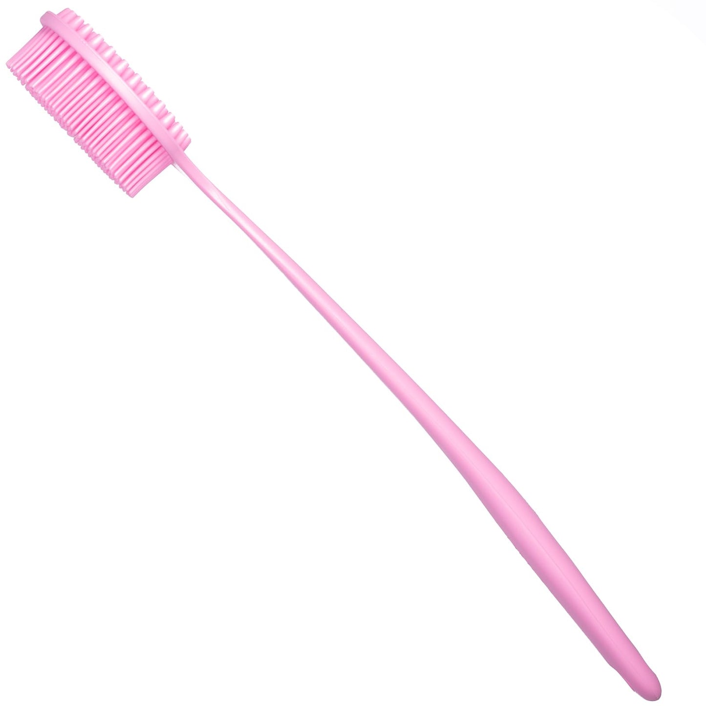 DNC Silicone Back Scrubber for Shower, Soft Bath Body Brush with Long Handle (Pink) Beauty & Personal Care DNC