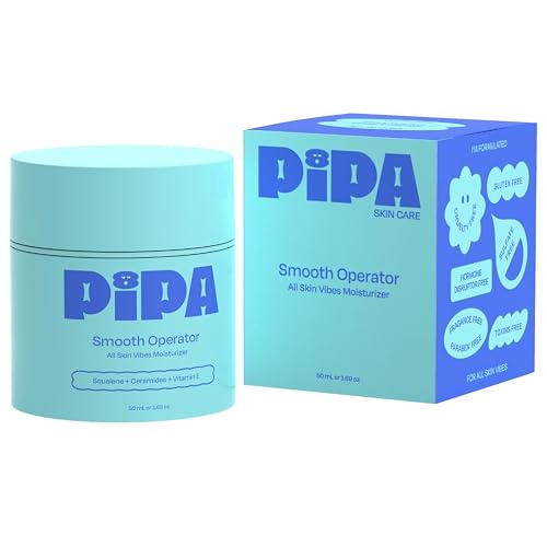 Pipa Skincare Smooth Operator Kids Face Moisturizer 1.7 oz | Clean, Non-Toxic, Hypoallergenic, Fragrance-Free Lotion | Multi-Vitamin Ceramides Cream | Beauty & Personal Care Pipa