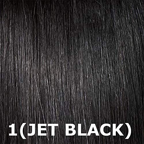 Janet Collection Synthetic Hair Braids Noir Afro Kinky Bulk 24" (6-Pack, 1B)
