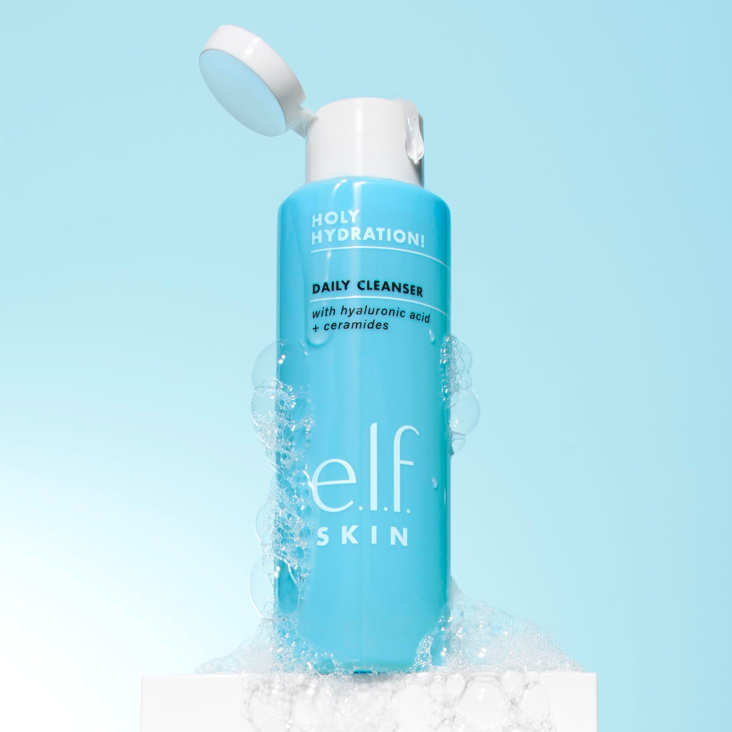 e.l.f. SKIN Holy Hydration! Daily Cleanser, Face Cleanser For Washing Away Excess Oil, Impurities & Makeup, Made With Hyaluronic Acid, Vegan Beauty & Personal Care e.l.f.