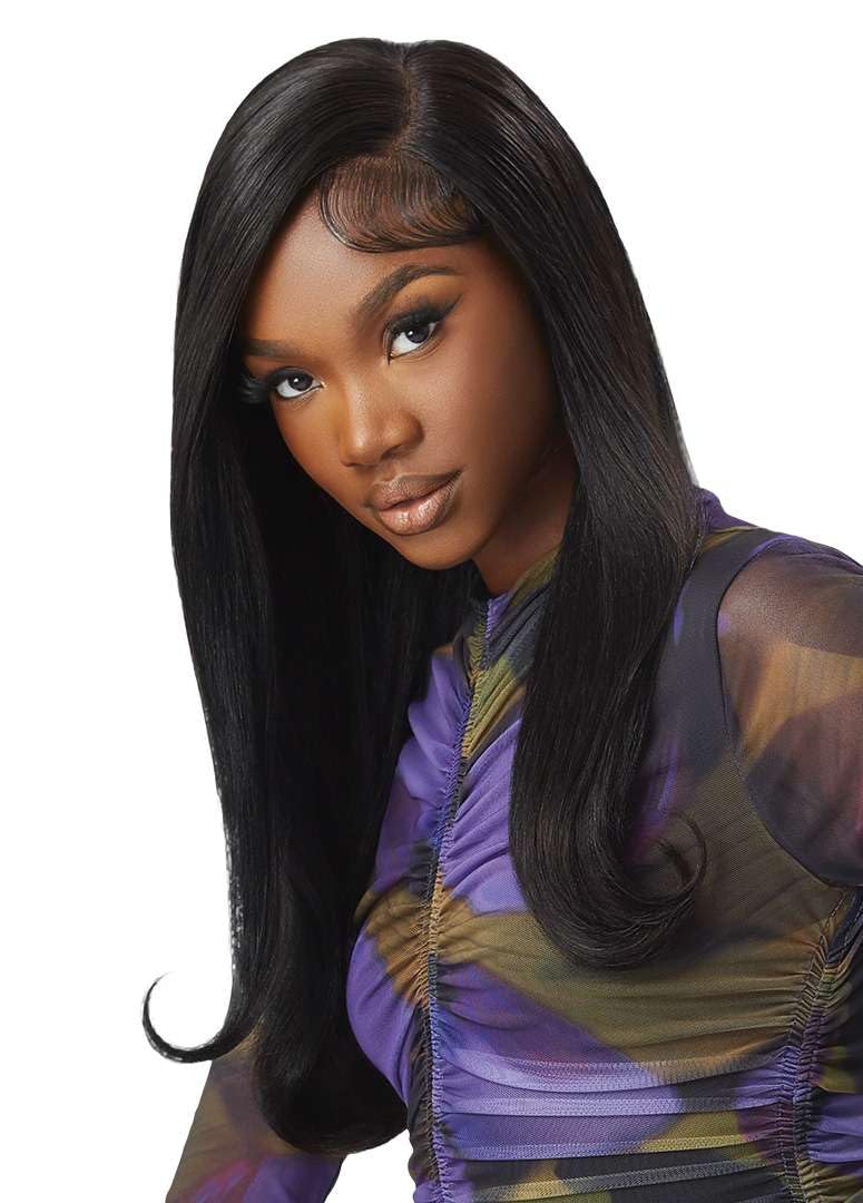 Outre 100% Human Hair Purple Pack Yaki 8" (1 Pack, LIGHT AUBURN 30)