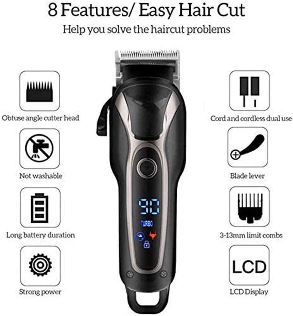 QDKVTNDJZ Hair Clippers for Men, Trimming Scissors Professional Tool Cordless Haircut Trimmer Adult Cutting Machine Modeling Electric Beauty and Personal Care QDKVTNDJZ