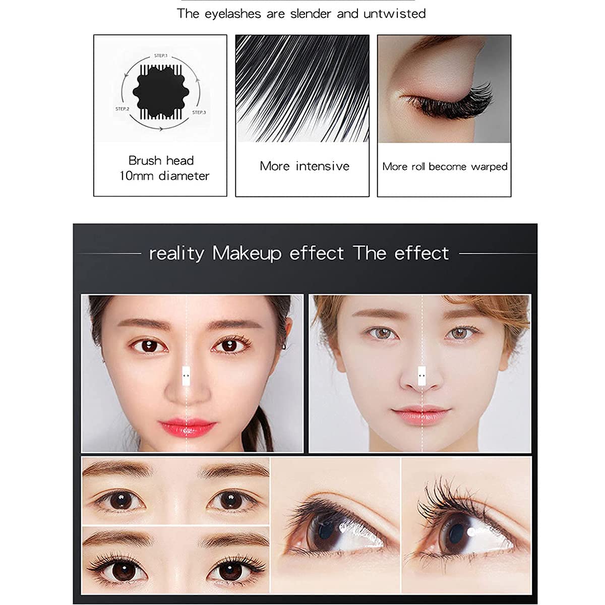 Venicare 4D Silk Fiber Lash Mascara Liquid Extension Makeup Eye Lash Kit Luxuriously Longer Thicker Voluminous Eyelashes Waterproof Smudge-proof Beauty & Personal Care VeniCare