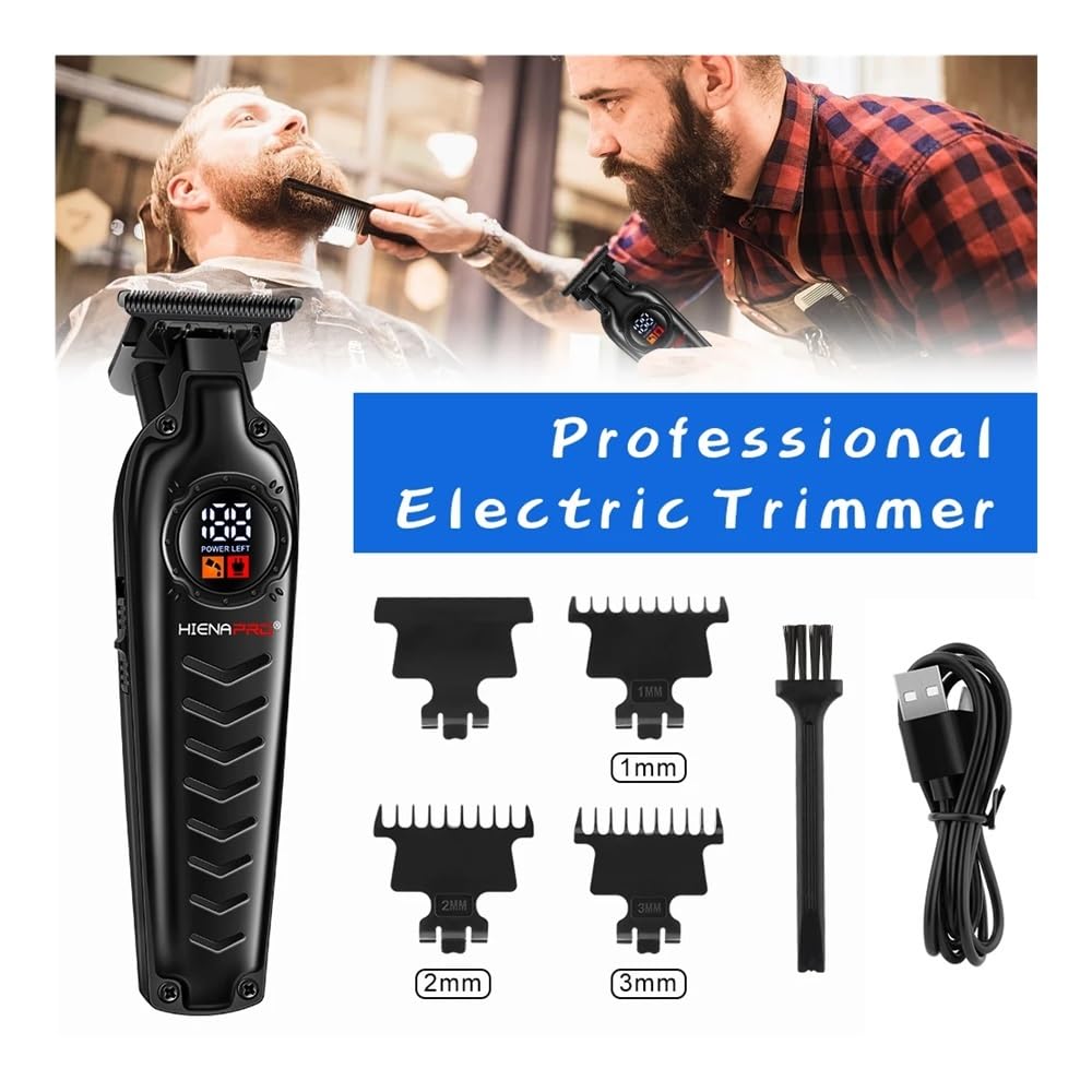 EWKYLSEM Razors HIENA Professional Electric Trimmer, USB Rechargeable Hair Trimmer, Cordless use Trimmer, LED Display, Beard Trimmer Beauty and Personal Care EWKYLSEM