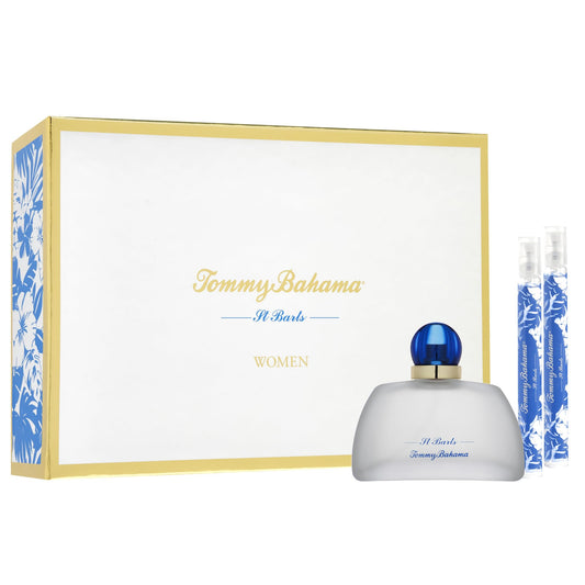 Tommy Bahama St. Barts 3 PC Perfume Gift Set for Women, Set Includes 3.4 Fl Oz Eau de Parfum + Two 0.34 Fl Oz Mini Travel Sprays, Christmas Gift Beauty & Personal Care Tommy Bahama