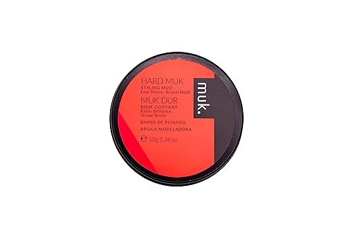 MUK. Haircare Hard Brutal Hold Styling Mud, Hair Product, Hair Mud for Men, Brutal Hold, Low Sheen Finish - 1.7oz Beauty & Personal Care MUK.