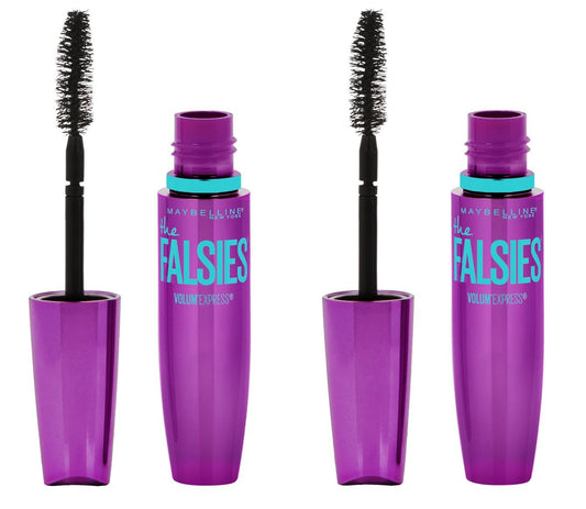 Maybelline Makeup Volum' Express The Falsies Washable Mascara, Very Black, 2 count.