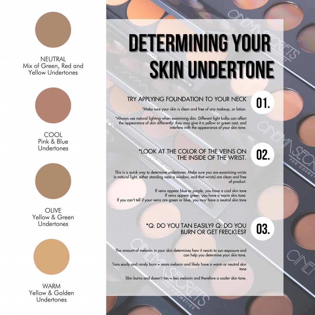 Cinema Secrets Ultimate Foundation Single,Deep Red Undertones,100 Series, 106-53 - Pro Cream Foundation, Buildable Coverage, Long-Wear Matte Finish Beauty & Personal Care CINEMA SECRETS