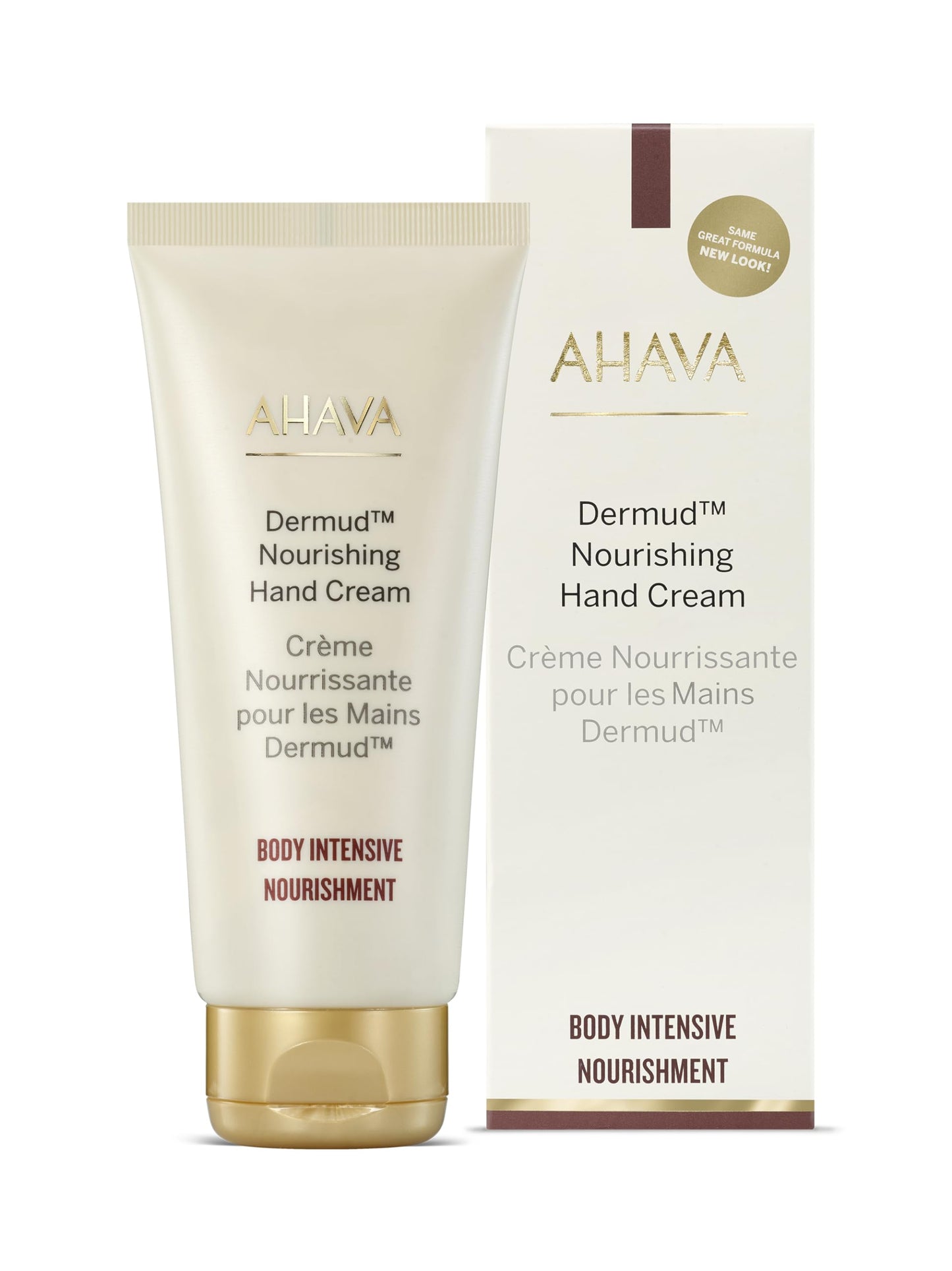 AHAVA Dermud Nourishing Hand Cream - Intensely Hydrates, Soothes, Relieves Dry & Sensitive Hands, Enriched by Dermud Mud Complex, Osmoter, Aloe Vera Beauty & Personal Care AHAVA