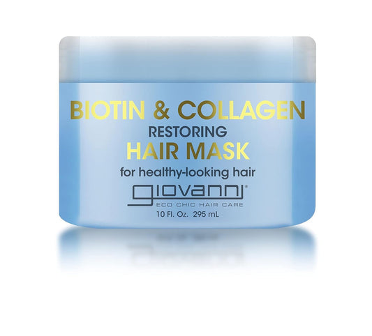 GIOVANNI Biotin & Collagen Hair Mask - Deeply Conditions, Detangles, Helps Rebond Split Ends, For All Hair Types, Moisturizing, Helps Create Shine Beauty & Personal Care GIOVANNI