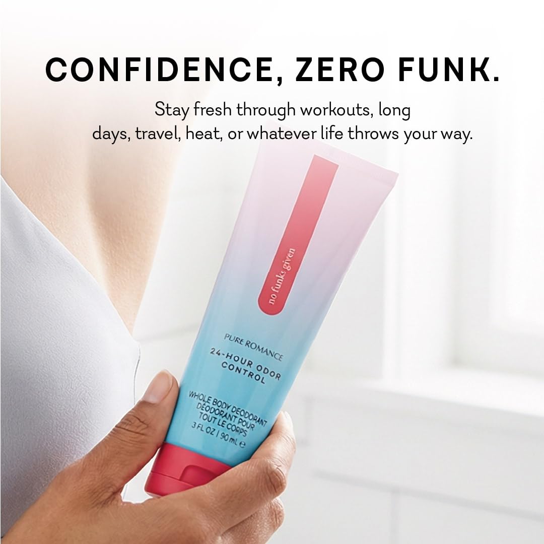 Pure Romance No Funks Given Whole Body Deodorant, Up to 24 Hour Odor Control, 3 Ounces Beauty and Personal Care Pure Romance