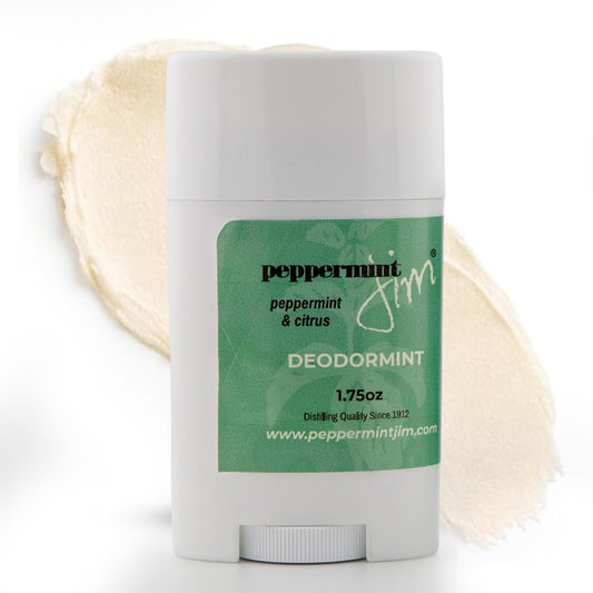 Peppermint Jim Peppermint and Citrus Deodormint Stick 1.75 Oz- Aluminum Free Natural Magnesium Deodorant for Men and Women - Twist Up for Every Day Beauty and Personal Care Peppermint Jim