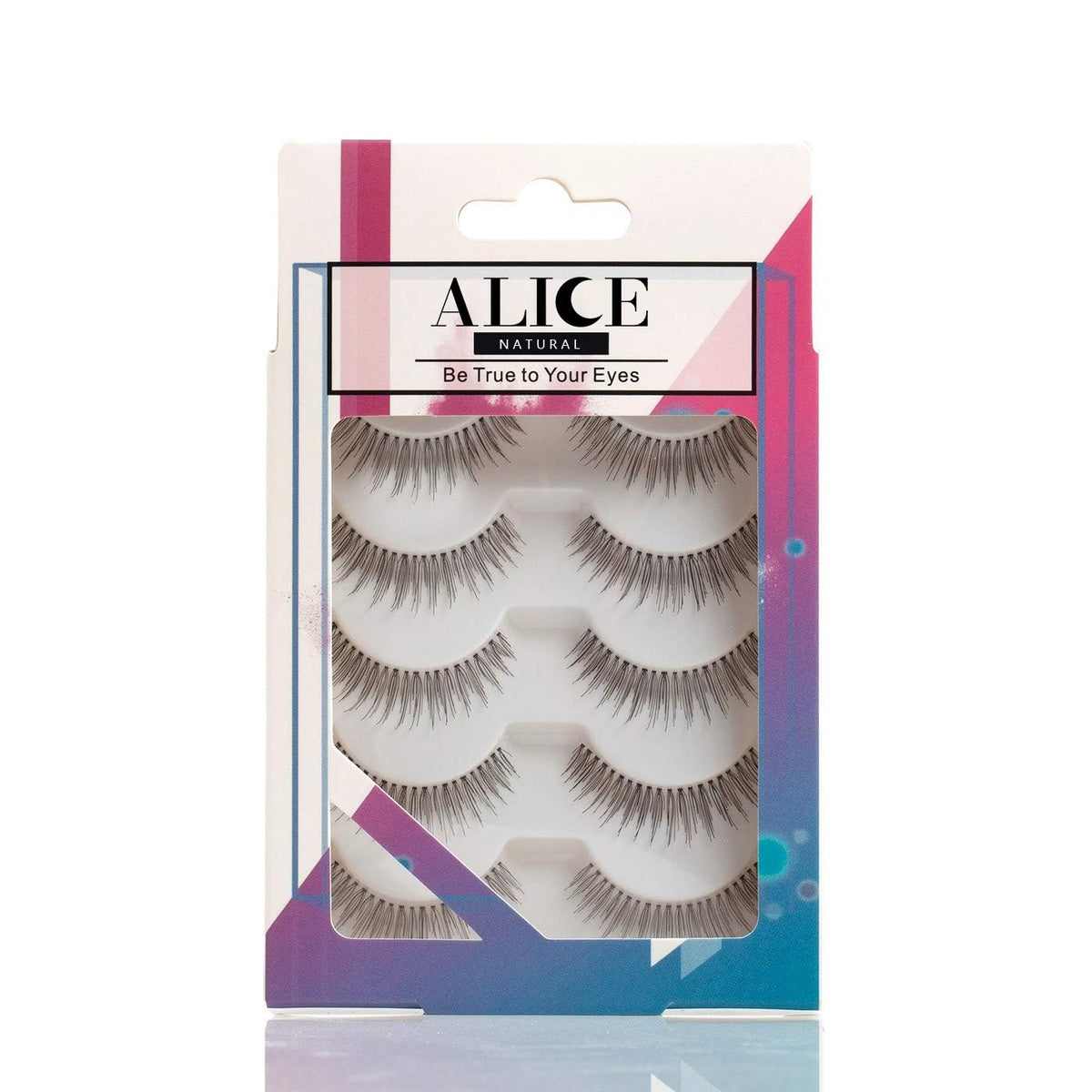 ALICE Lashes 110 Natural Hand Knotted False Eyelashes 5 Pairs Multipack Beauty & Personal Care ALICE