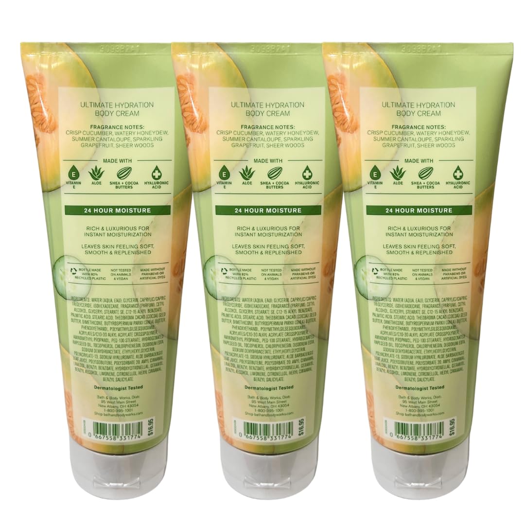 Bath & Body Works Cucumber Melon Body Cream 3-pack - NEW Beauty & Personal Care Bath & Body Works