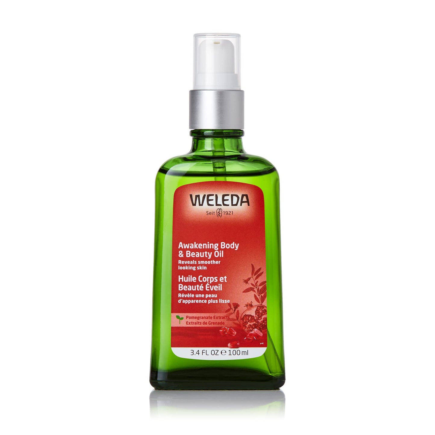 Weleda Awakening Pomegranate Body and Beauty Oil, 3.4 Fluid Ounce, Plant Rich Body and Beauty Oil with Pomegranate Seed, Jojoba and Sesame Oils Beauty & Personal Care Weleda