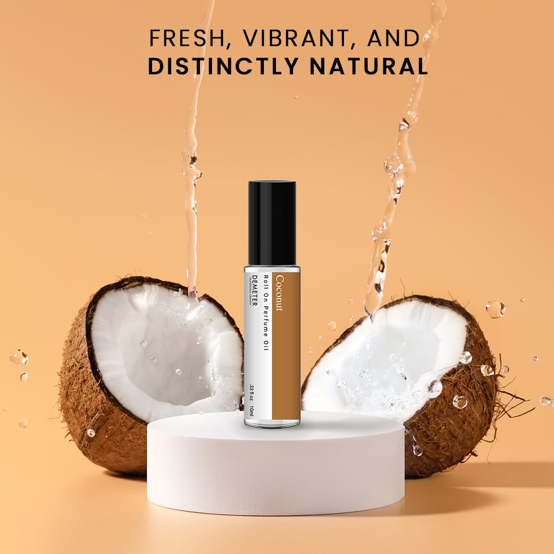 DEMETER Coconut Perfume Oil Roll on, .33 oz, Long-Lasting Beauty & Personal Care DEMETER