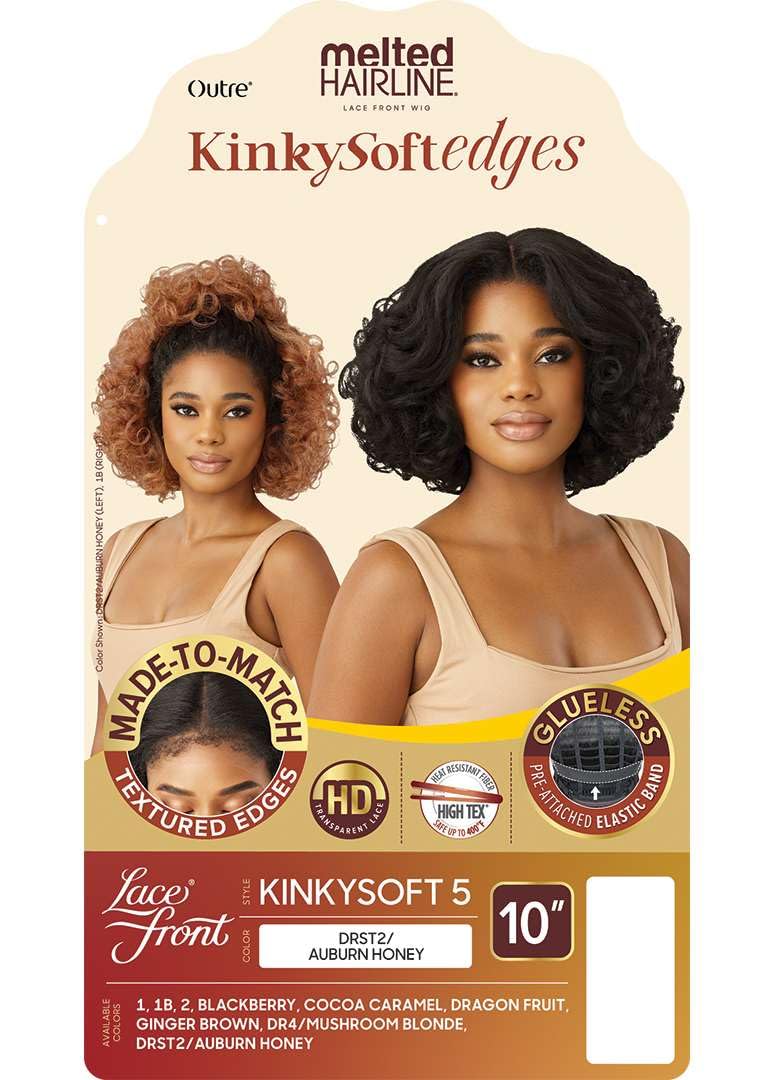 Outre Melted Hairline - Kinky Soft Edges - Kinky Soft 5 (GINGER BROWN)