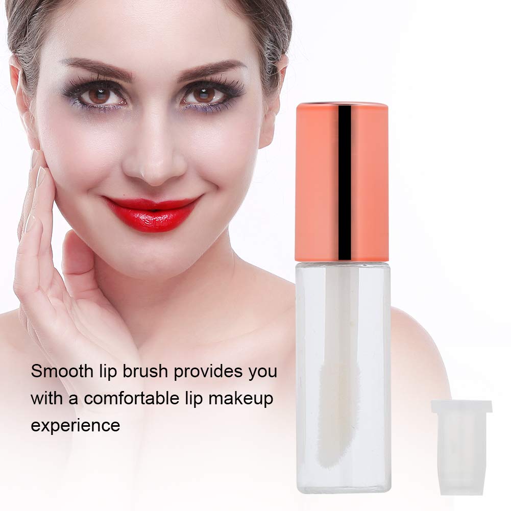 Case of 90 packs, Empty Plastic Clear Lip Gloss Tubes Lip Balm Bottle Container Rose Gold Transparent 1.2ML Makeup Tool for Women (90 pcs, Rose Gold) Beauty & Personal Care YIPINER