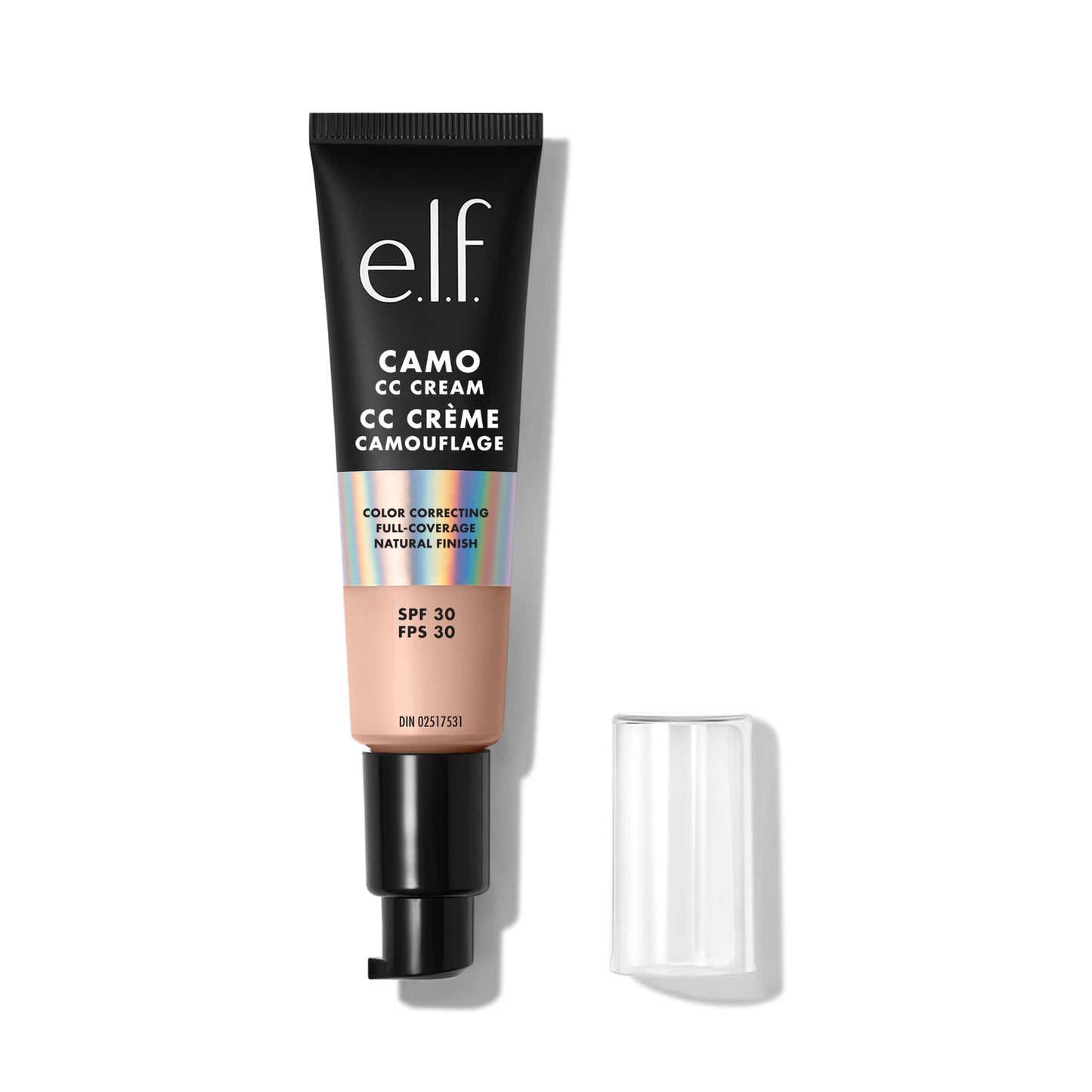 e.l.f. Camo CC Cream, SPF 30 Color-Correcting Medium-To-Full Coverage Face Foundation, Delivers An Airbrushed Finish, Vegan , Fair 150 C Beauty & Personal Care e.l.f.