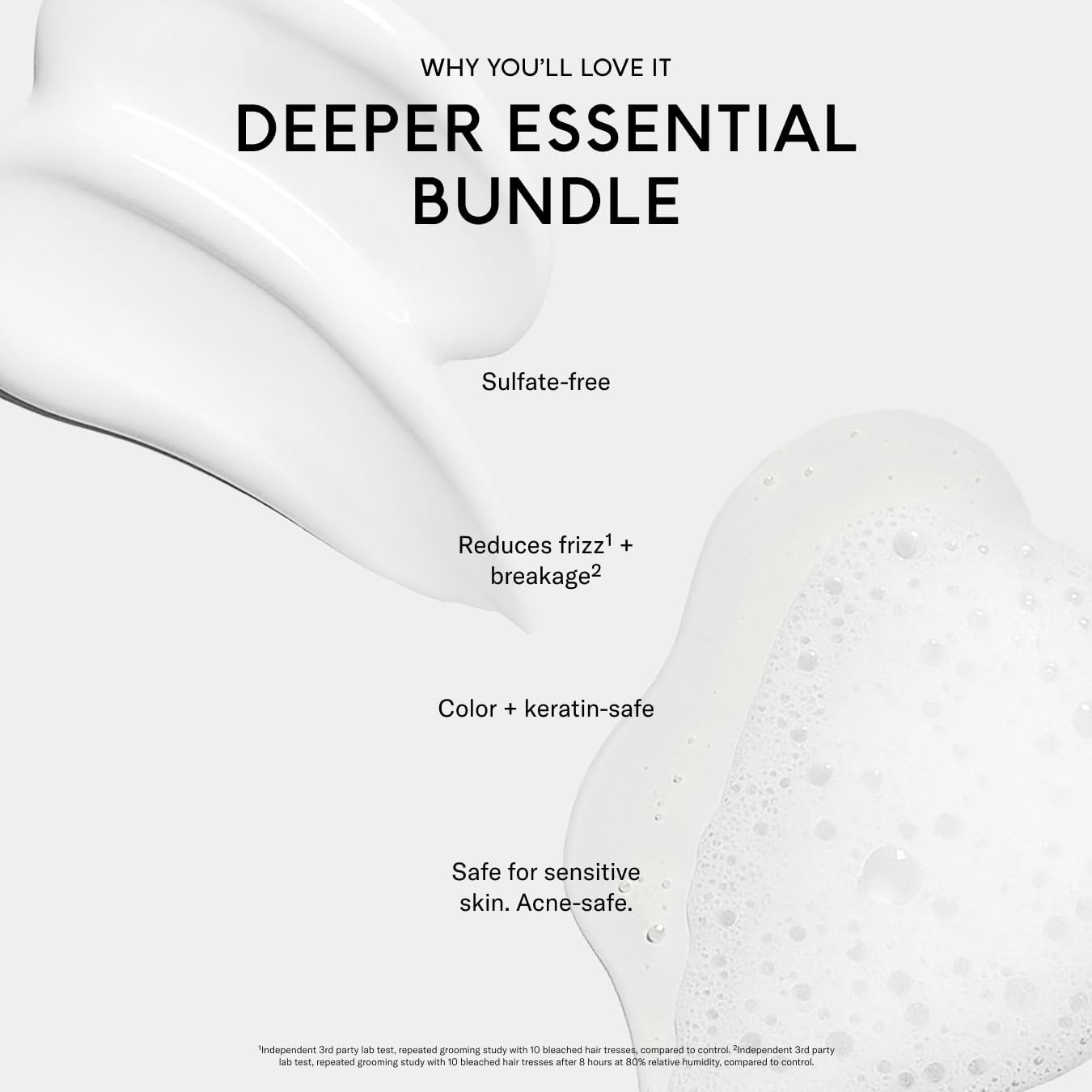 SEEN Shampoo & Deeper Conditioner Bundle, Fragrance Free - Non-Comedogenic Hair Care Set, Dermatologist-Developed, Safe for Sensitive, Eczema Beauty & Personal Care SEEN