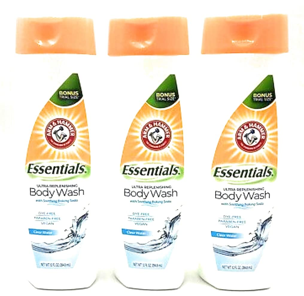 Arm & Hammer Clear Water Ultra Moisturizing Body Wash, Pack of 3s Beauty & Personal Care Arm & Hammer